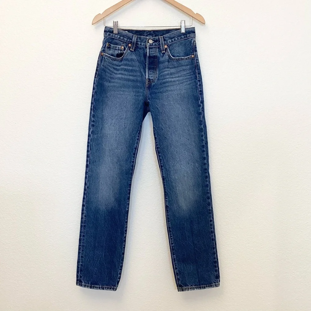 Levi’s 501 W27 Women’s High Rise Straight Leg Premium Jeans 12501-0400 - Picture 3 of 14
